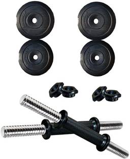 Protoner 18 kg 18 kg PVC Adjustable Dumbbells with Gloves & Hand Gripper Home Gym Combo