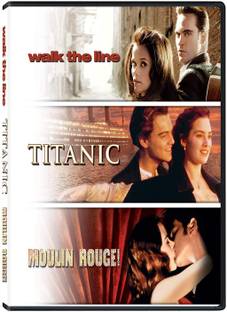 3 Movies Collection: Walk the Line + Titanic (1997) + Moulin Rouge (3-Disc Set)