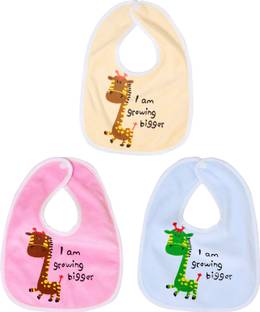 FIRST TREND Waterproof baby bibs/aprins for the babies bigger print pack of 3