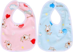 FIRST TREND Waterproof baby bibs/aprins for the babies Heart Print Pack of 2