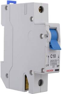 ANCHOR Gold Series C06 MCB, 10 Amp, White C06 MCB, 10 Amp MCB