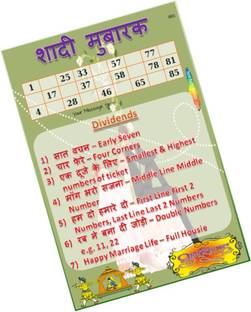 PartyStuff Wedding Grid Prize Footer 3 - Singlet Kukuba in Tambola Housie (12 Cards) Party & Fun Board Game