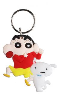 AVI Double sided Crayon Shin-chan Dog Key Chain