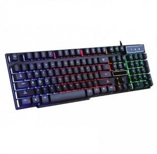 Tech-Com TECH COM LIGHTING Wired USB Standard Multi-device Keyboard Compatible with Desktop, Laptop, Mac