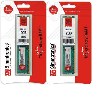 simtronics Simmtronics 2GB DDR3 1600 Desktop DDR3 2 GB (Dual Channel) PC (Simmtronics 2GB DDR3 1600 Desktop)