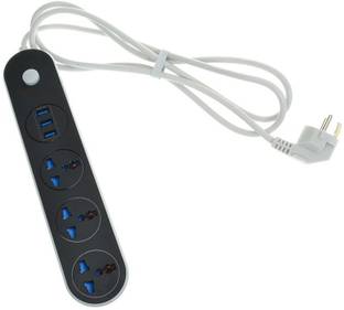 99Gems 2 MTR LENTH CORD 3USB + POWER 3  Socket Extension Boards