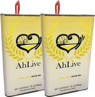 ahlive Extra Light Pack of 2 Olive Oil Tin
