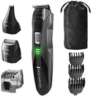 Remington Products PG6025 All-in-1 Lithium Powered Grooming Kit, Trimmer (8 Pieces) Trimmer 60 min  Runtime 10 Length Settings