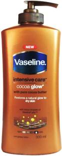 वेसलाइन Intensive Care Cocoa Glow Body Lotion With Cocoa Butter, 300ml