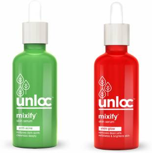 mixify Combo of Unloc Skin Glow Plus Anti Acne Serum ( 30 ml)