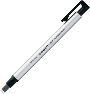 Tombow Holder Eraser, Mono Zero Square Shaper, Silver (EH-KUS04) Eraser