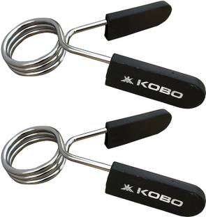 KOBO Oc-2 Steel Barbell Rod Collar (Chrome) Hand Grip/Fitness Grip
