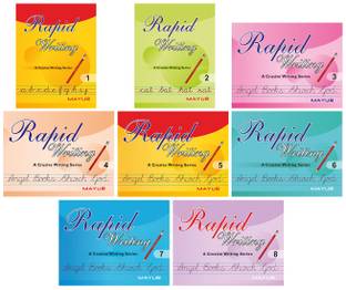 Cursive Writing Book set of 8 Books  - Rapid Writing Book