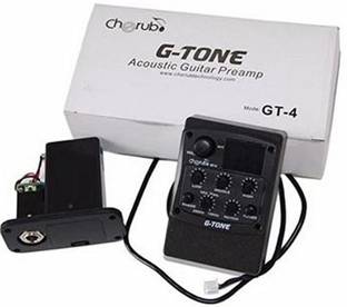 Cherub GT-4 EQ Equalizer Acoustic Guitar Preamp Pickup Tuner Manual Analog Tuner