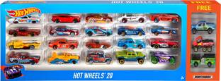 HOT WHEELS Promo Pack (20 car Pack+ 1 Match Box Car) New Collection
