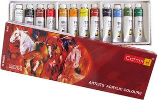 Camel Artists Acrylic Colours 12 Shades - 9 ml Each