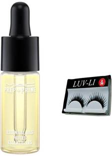 LUV-LI IMPORTED 1 MAC PREP + PRIME ANTI AGING ESSENTIAL OIL 15 ML, 1 PAIR EYE LASHES