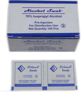 NSC Medium Pads Individually Sealed Ideal for Pre-injection Skin Prep Contains 70% Isopropyl Alcohol Swab For Disinfection Use