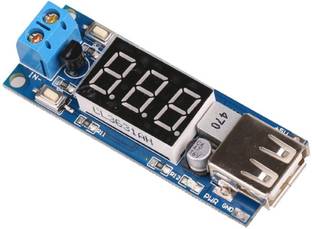 KitsGuru DC 4.5-40V To 5V 2A USB Charger DC-DC Step-down Buck Converter Voltmeter Voltmeter