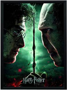 WB Official Licensed Harry Potter Voldemort Face 2 Face Poster A4 Frame Paper Print