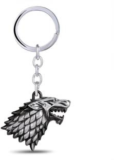 Optimus traders HBO Game of Thrones House Winter is coming Stark Head 3D Key Chain