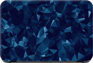 Flipkart SmartBuy blue geometry Premium LG Vinyl (matte) Reusable Laptop Skin Compatible for 15.6 inch
