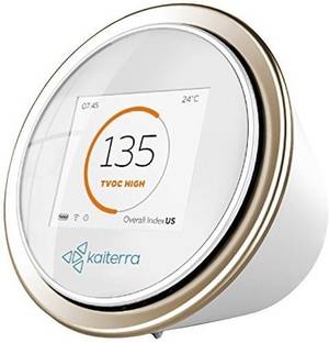 Kaiterra Laser Egg 2+ - High Accuracy, WiFi Enabled Indoor Air Quality Monitor with PM2.5, TVOC Temperature and Humidity Sensors Portable Room Air Purifier