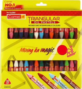 Camel Triangular Oil Pastels 30 Shades