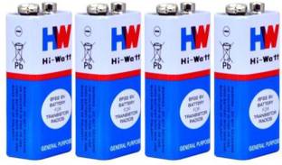 Inditrust 9 Volt  HI-WATT 9V Long Life Carbon Zinc Batteries PACK of 4  Battery