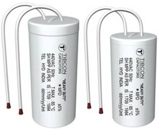 ESP 2.5 mfd White Running Capacitor 440 V AC, +/- 5%, 2-Piece. Fan Capacitor Electronic Components Electronic Hobby Kit
