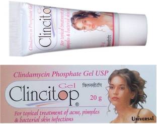 Clincitop Gel For Topical Treatment of acne, pimples & bacterial infection 20g (Pack of 4)