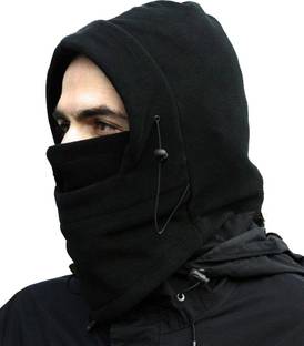 Gajraj Black Bike Face Mask for Men & Women