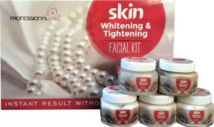 PROFESSIONAL FEEL Skin Whitening & Tightening Facial Kit, Pearl Way To Use Facial Kit, Fairness, Best Facial Kit Ever in India For Men & Women