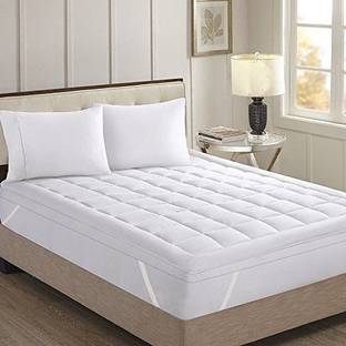 DAKSH Mattress Topper Double Size Breathable Mattress Cover