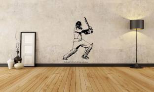 PEACOCKRIDE 100 cm Rahul Dravid Cover Drive Self Adhesive Sticker
