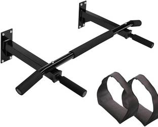 Protoner Wall Mounting Chin Up Bar and Ab Strap Combo Multi-training Bar