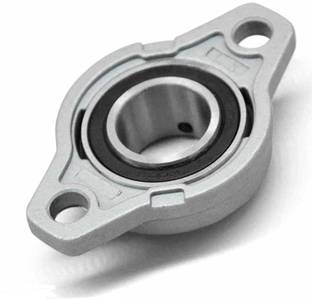 INVENTO 4Pcs FL004 20mm Self Aligning Flange Pillow Block Ball Bearing - Robotics/CNC Wheel Bearing