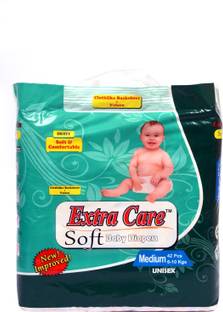 Extra Care Soft Baby Diapers Soft & Comfortable Small Size 3-6 Kgs 48 Pcs - S