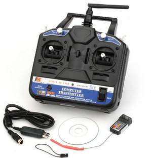 KitsGuru Flysky 2.4G 6CH Radio control RC Transmitter Receiver Game Electronic Hobby Kit