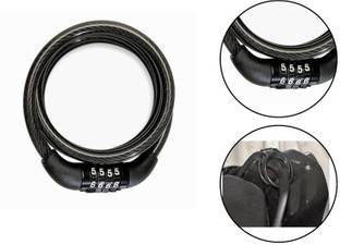 ACCESSOREEZ Iron, Silicone Combination Lock For Helmet