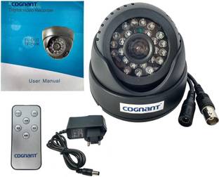 COGNANT ® BNC TV-Out CCTV Camera with Inbuilt DVR & Memory Card Recording Slot (Memory Card not included) Security Camera
