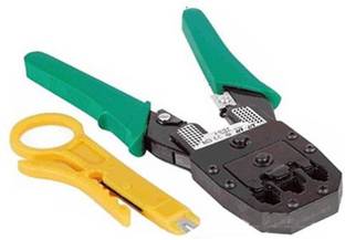 TECHGEAR High Quality New Rj45 Crimping Tool Rj45 Rj11 Rj12 8p8c 6p6c Cat5 Lan Cut Manual Crimper