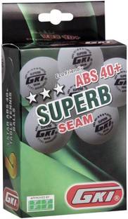 GKI SUPERB 3 Star ABS Plastic 40+ Table Tennis Ball