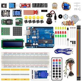 REES52 Arduino Uno R3 Arduino Starter Kit with Arduino uno + Arudino Sensor + Stepper Motor + Breadboard + led + Buzzer + RFID module Electronic Components Electronic Hobby Kit
