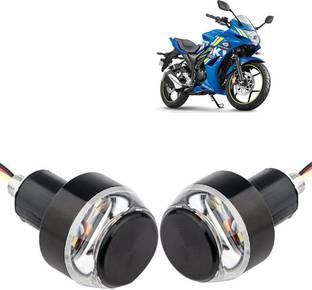 SHOOLIN SLNWBHL-109 Gixxer SF Bike Turn Signal Grip Side Indicator Handle Bar Weight Light/ Bike Motorcycle Modify LED Light Fog Lamp Motorbike LED for Suzuki (12 V, 15 W)