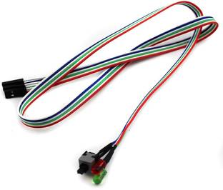 VGS MARKETINGS POWER SWITCH WIRE CONNECTOR ATX CPU CABINET TO MOTHERBOARD WIRE CONNECTOR WITH RESET AND LED ATX CABINET TO MOTHERBOARD WIRE CONNECTOR Wire Connector