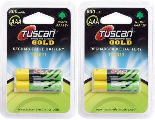 TUSCan GOLD AAA 800 mAh 2 Pack (4Pcs) Rechargeable Ni-MH Battery