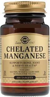 Solgar Solgar, Chelated Manganese, 100 Tablets
