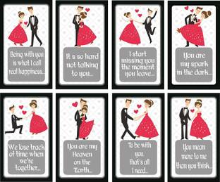 SYGA Stages of Love Story Perfect Valentine,Birthday,Wedding,Anniversary Gift for Your Loved Once (Pattern3) Greeting Card