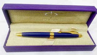 PARKER Aster Matte Blue Gold Trim Ball Pen